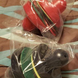 4 piece Plastic Air Hockey Set, plus 2 hand pucks